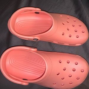 Coral Color Crocs